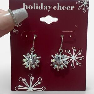 5/$25 Silver Snowflake Earrings